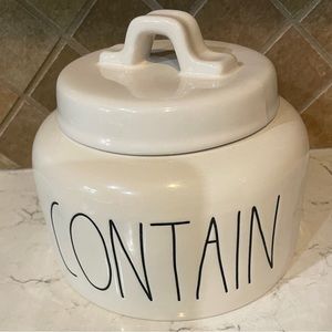 Rae Dunn. Ceramic container.